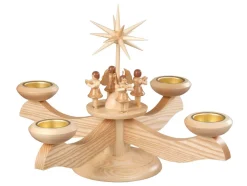 Albin Preißler Adventsleuchter*Adventsleuchter für Teelichte mit Engelchor, 26 cm, von