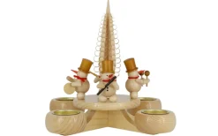 Zenker Adventsleuchter*Adventsleuchter mit Schneemännern, , 23 cm, für Teelichter von Ralf