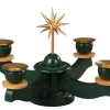 Albin Preißler Adventsleuchter*Adventsleuchter mit Weihnachtsstern, grün von
