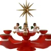 Richard Glässer GmbH Neuheiten | Adventsleuchter*Adventsleuchter mit Weihnachtsengel, rot von Richard Glässer