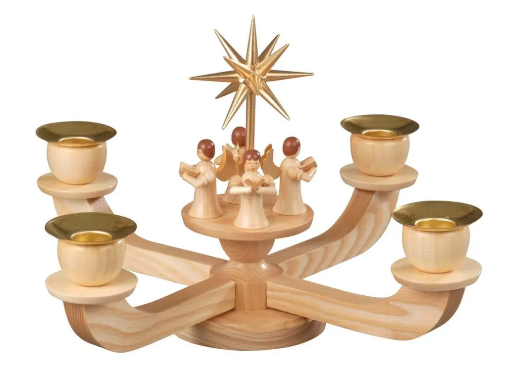 Albin Preißler Adventsleuchter*Adventsleuchter, mit 4 stehenden Engeln von