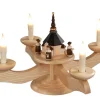 Albin Preißler Adventsleuchter*Adventsleuchter Seiffener Kirche und Kurrende, beleuchtet von