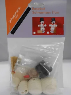 SEIFFENcom by Nestler GmbH Räuchermännchen*Bastelset &amp; Räuchermännchen Schneemann mit Besen
