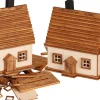 Seiffener Volkskunst eG Holzfiguren & Dekofiguren*Bastelset Erzgebirgshäuser, 2 Stück von