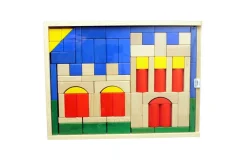 Holzspielwaren Ebert Bausteine & Baukästen*Baukasten Burg mit 76 Bausteinen von Ebert GmbH