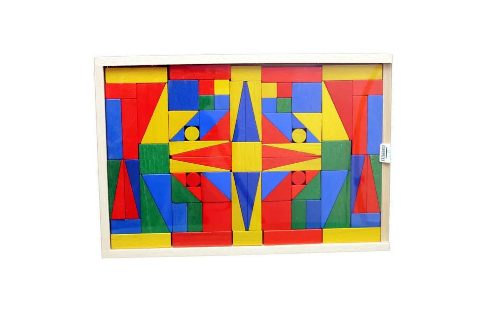 Holzspielwaren Ebert Bausteine & Baukästen*Baukasten Piccolo mit 93 Bausteine, von Ebert GmbH
