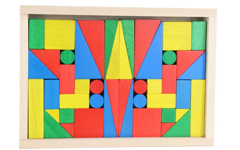Holzspielwaren Ebert Bausteine & Baukästen*Baukasten Piccolo mit 46 Bausteinen von Ebert GmbH