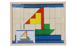 Holzspielwaren Ebert Bausteine & Baukästen*Baukasten Schiff mit 47 Bausteinen, von Ebert GmbH