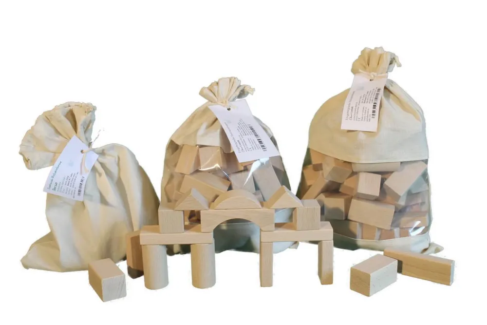 Holzspielwaren Ebert Bausteine & Baukästen | Neuheiten*Bausteine im Beutel, 30 Holzbausteine, von Ebert GmbH