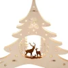 Weigla Holzkunst Fensterdeko Weihnachten*Beleuchtetes Fensterbild Tannenbaum Waldmotiv von Weigla