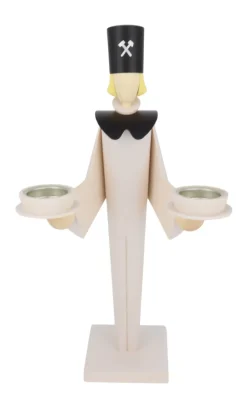 KWO Neuheiten | Engel & Bergmann*Bergmann, 41 cm, weiß für Teelichter von