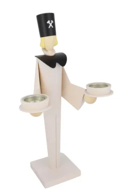 KWO Neuheiten | Engel & Bergmann*Bergmann, 41 cm, weiß für Teelichter von