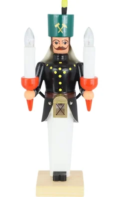 SEIFFENcom by Nestler GmbH Neuheiten | Engel & Bergmann*Bergmann aus Holz, 26 cm, bunt, elektrisch beleuchtet von SEIFFEN.COM