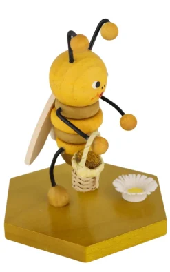 Zenker Neuheiten | Frühlingsdeko*Biene mit Blumenkorb, 8 cm von Ralf