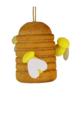SEIFFENcom by Nestler GmbH Frühlingsdeko*Bienenkorb mit Bienen zum Hängen von SEIFFEN.COM