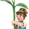 Hubrig Volkskunst Blumenmädchen*Blumenjunge mit Flieder von