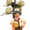 Hubrig Volkskunst Blumenmädchen*Blumenkind Herbstkind Hopfen, 13 cm, von
