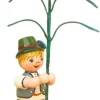 Hubrig Volkskunst Neuheiten | Blumenmädchen*Blumenkind Junge mit Edelweiß, 11 cm, farbig von