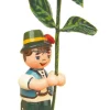 Hubrig Volkskunst Blumenmädchen*Blumenkind Junge mit Enzian, 11 cm, von