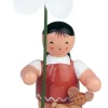KWO Auslaufartikel*Blumenkind Mädchen mit Dahlie, 11 cm von
