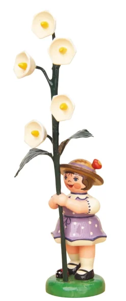 Hubrig Volkskunst Neuheiten | Blumenmädchen*Blumenkind Mädchen mit Maiglöckchen von