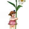 Hubrig Volkskunst Neuheiten | Blumenmädchen*Blumenkind Mädchen mit Märzenbecher von