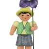 Figurenland Uhlig GmbH Blumenmädchen*Blumenkind Ronny mit lila Blume, 9 cm von Figurenland Uhlig
