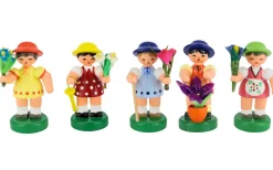 Figurenland Uhlig GmbH Blumenmädchen*Blumenmädchen, 5 Stück handbemalt von