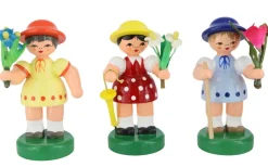Figurenland Uhlig GmbH Blumenmädchen*Blumenmädchen, 5 Stück handbemalt von