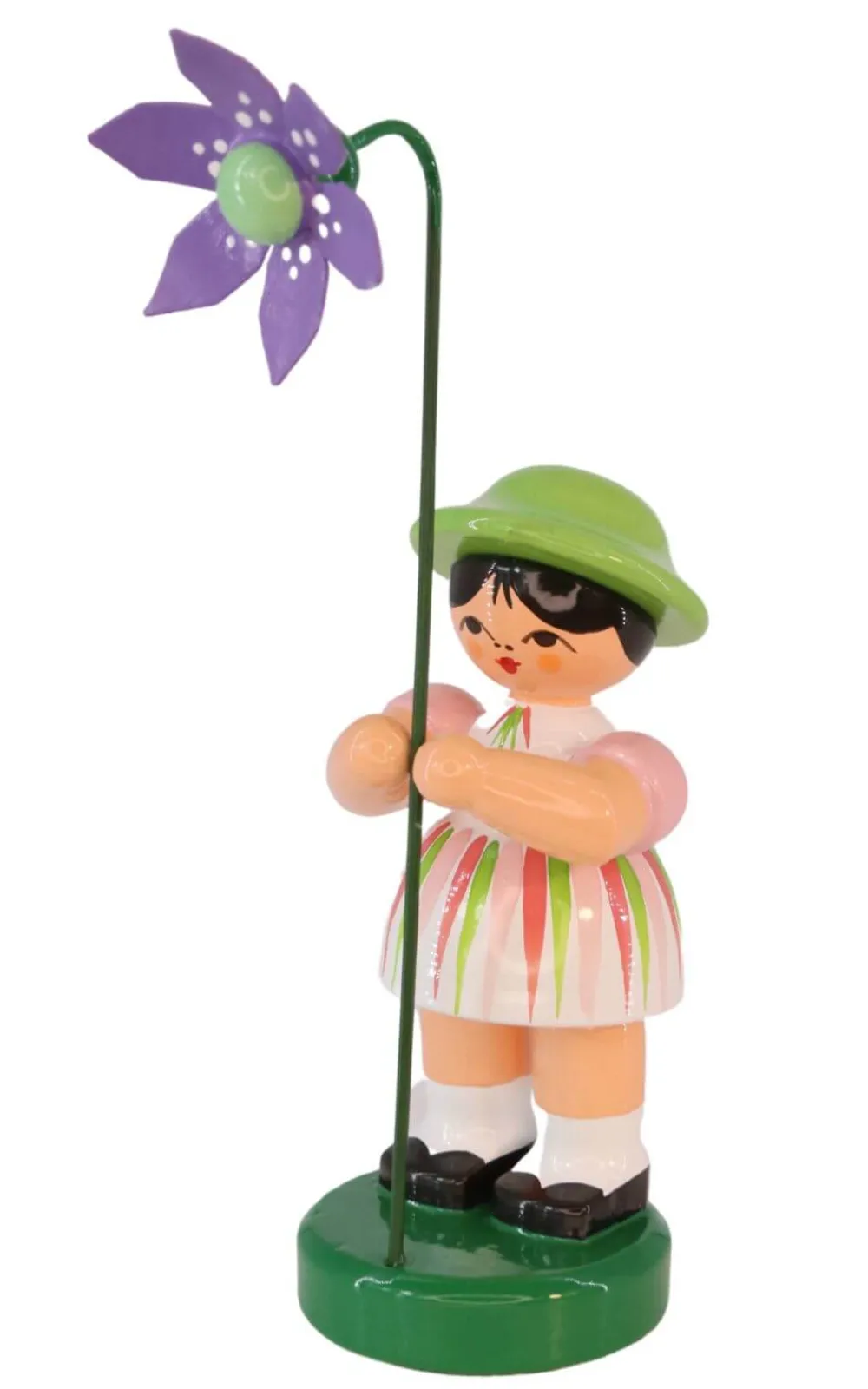 Figurenland Uhlig GmbH Blumenmädchen*Blumenmädchen Elisa mit violetter Blume, 9 cm von