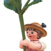 Hubrig Volkskunst Neuheiten | Blumenmädchen*Blumenmädchen mit Vergissmeinnicht, 11 cm von