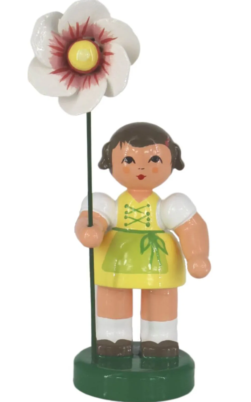 Figurenland Uhlig GmbH Blumenmädchen*Blumenmädchen Rebekka mit Blume weiß - rot, 9 cm von Figurenland Uhlig