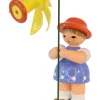Figurenland Uhlig GmbH Blumenmädchen*Blumenmädchen Sindy mit gelber Blume, 9 cm von