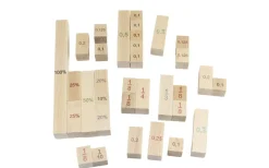 Holzspielwaren Ebert Neuheiten | Lernspielzeug*Bruch- und Prozentrechnungsspiel mit 33 Teilen von Ebert GmbH
