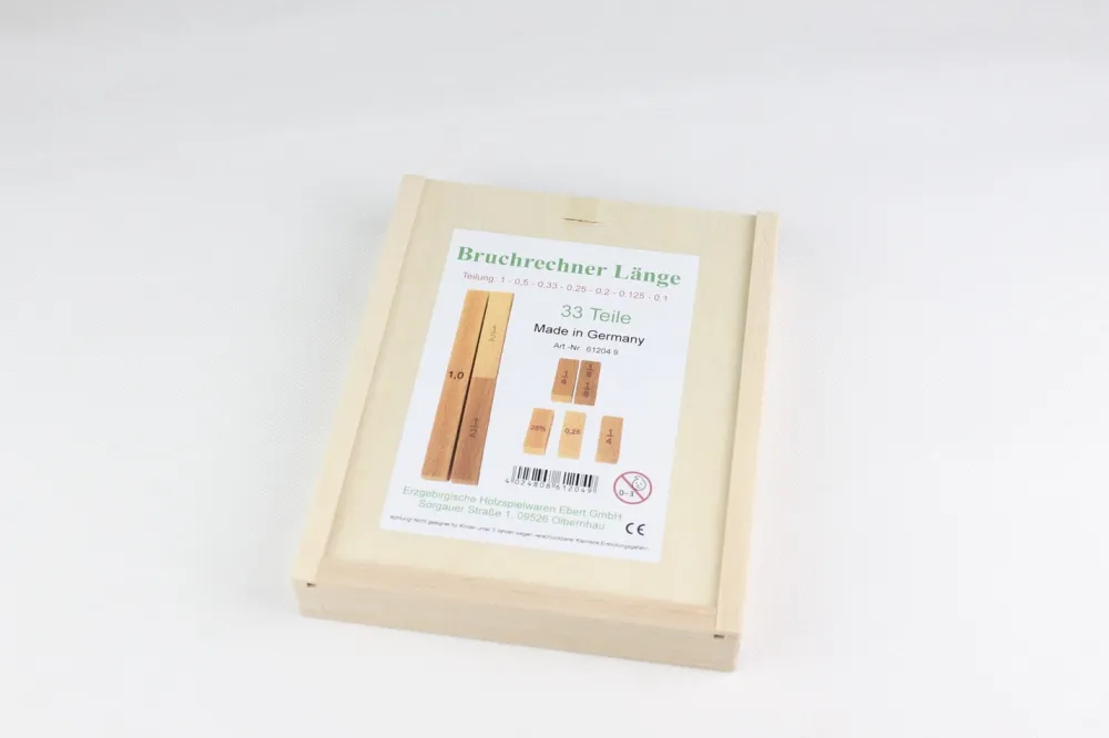 Holzspielwaren Ebert Lernspielzeug*Bruch- und Prozentrechnungsspiel - Länge mit 33 Teilen von Ebert GmbH