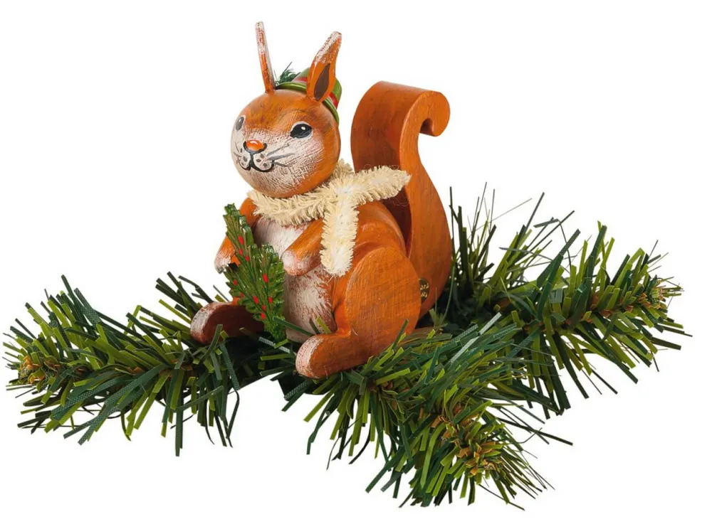 Hubrig Volkskunst Neuheiten | Christbaumschmuck*Christbaumschmuck Baumclipser Eichhörnchen von