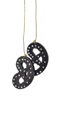 KWO Christbaumschmuck*Christbaumschmuck Brezeln, dunkelbraun, 3 cm von