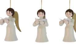 Romy Thiel Christbaumschmuck*Christbaumschmuck Engel mit Buch, 3-teilig, weiss von