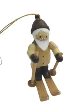 Romy Thiel Christbaumschmuck*Christbaumschmuck Nikolaus auf Ski mini, von