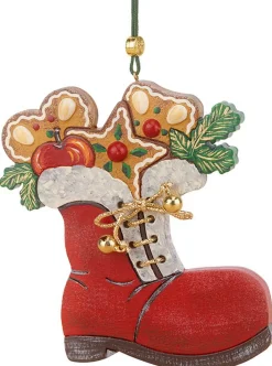 Hubrig Volkskunst Christbaumschmuck*Christbaumschmuck Nikolausstiefel von
