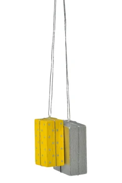 KWO Christbaumschmuck*Christbaumschmuck Pakete, gelb-silber, 4 cm von