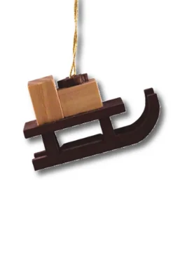 Spielwarenmacher Günther Neuheiten | Christbaumschmuck*Christbaumschmuck Schlitten, natur von