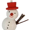 SEIFFENcom by Nestler GmbH Christbaumschmuck*Christbaumschmuck Schneemann mit rotem Hut, 4 cm von SEIFFEN.COM