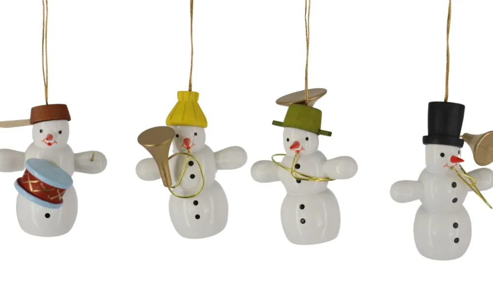 Zenker Christbaumschmuck*Christbaumschmuck Schneemannquartett, 6 cm von Ralf