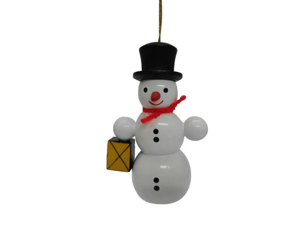 SEIFFENcom by Nestler GmbH Christbaumschmuck*Christbaumschmuck Schneemann mit Laterne von SEIFFEN.COM