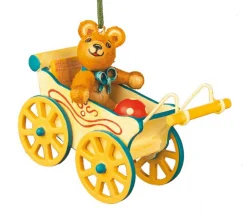 Hubrig Volkskunst Neuheiten | Christbaumschmuck*Christbaumschmuck Teddyfahrt von