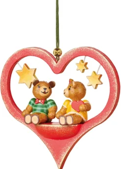 Hubrig Volkskunst Christbaumschmuck*Christbaumschmuck Teddypärchen zum Hängen von