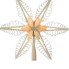 Martina Rudolph Christbaumschmuck*Christbaumspitze Holzstern, elektrisch beleuchtet von