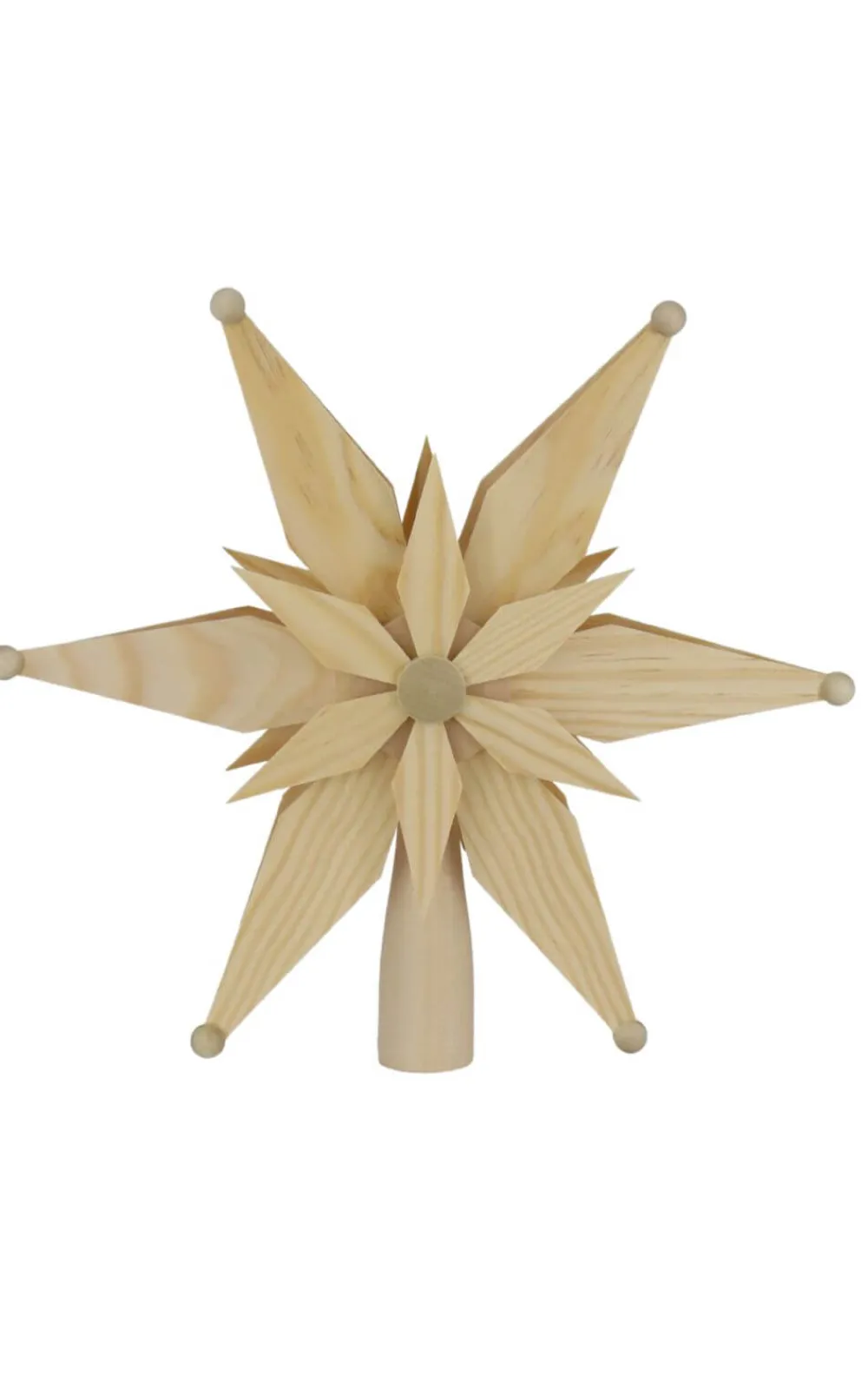 Martina Rudolph Christbaumschmuck*Christbaumspitze Stern, elektrisch beleuchtet von