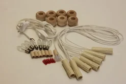 Zubehör Elektrische Beleuchtung*Elektrobausatz für 7er Schwibbogen mit Tülle und Verbindungsmuffe von SEIFFEN.COM